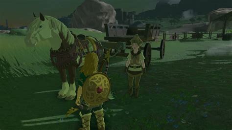 Zelda Tears of the Kingdom: How to attach a horse to a wagon.